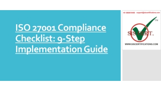 ISO 27001 Compliance Checklist 9 Step Implementation Guide