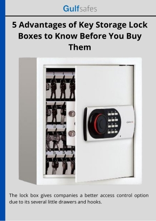 5 Advantages of Key Storage Lock Boxes to Know Before You Buy Them