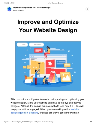 Improve and Optimize Your Website Design