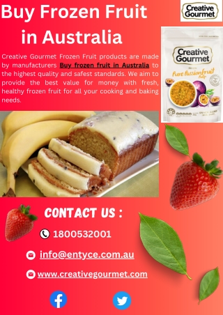Buy frozen fruit in Australia
