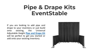 Pipe & Drape Kits - EventStable