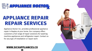 Hire Expert Appliance Repair Repair Services