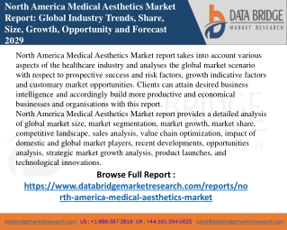 North America Medical Aesthetics Market