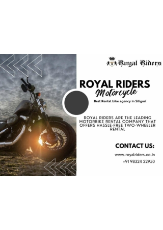 Best rental bike agency in Siliguri