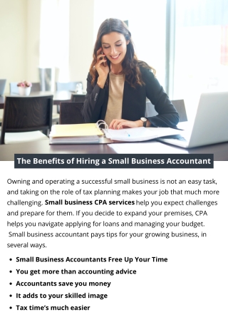 The Benefits of Hiring a Small Business Accountant