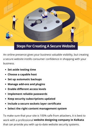 Steps For Creating A Secure Website