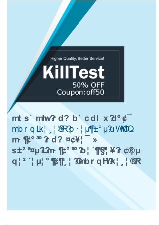 Pass NCSR-Level 3 Exam With Killtest Real Exam Questions