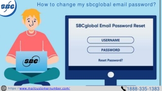How to change my sbcglobal email password?