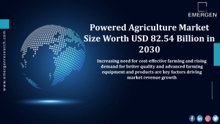 Powered Agriculture Market Size, Trends, Revenue Share Analysis, Forecast, 2030