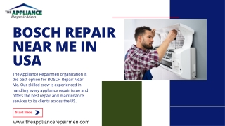 Bosch Repair Near Me in USA - The Appliance Repairmen