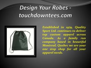 Design Your Robes - touchdowntees.com