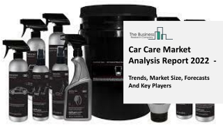 Car Care Products Global Market Report 2022