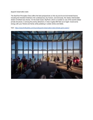 skypoint observation deck