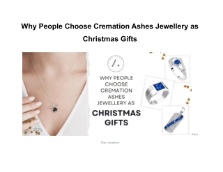 Why People Choose Cremation Ashes Jewellery as Christmas Gifts