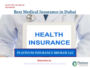 Get The Best Medical Insurance in Dubai UAE