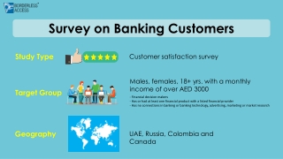 Survey on banking customers
