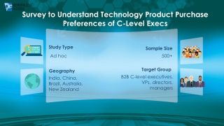 Survey to Understand Technology Product Purchase Preferences of C-Level Execs
