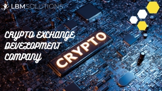 Crypto Exchange Development Company