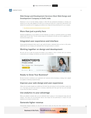 Website Design and Development Company in Delhi