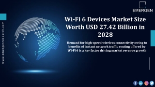 Wi-Fi 6 Devices Market Revenue Growth, New Launches, Regional Share Analysis & F