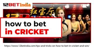 Do you want to get more details about how to bet in cricket? Visit 12 Bet India!