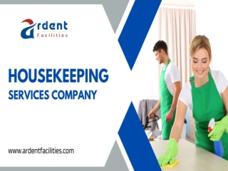 Housekeeping Services - Ardent Facilities