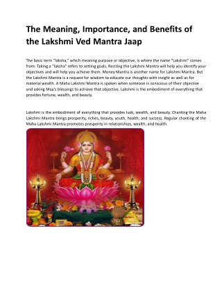 maha lakshmi