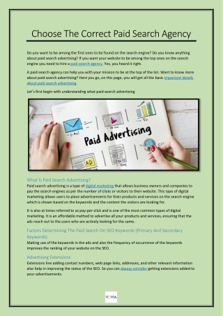 Choose The Correct Paid Search Agency