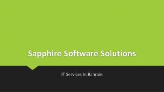 IT Services In Bahrain