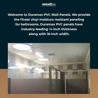 Keep Bathroom Clean and Sanitized with High-Quality PVC Wall and Ceiling Panels