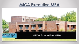 MICA Executive MBA