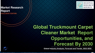 Truckmount Carpet Cleaner Market is Projected to Grow at a Robust CAGR of 4.60%,
