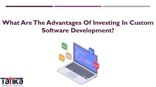 What Are The Advantages Of Investing In Custom Software Development