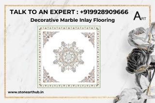 Decorative Marble Inlay Flooring - Call Now 9928909666