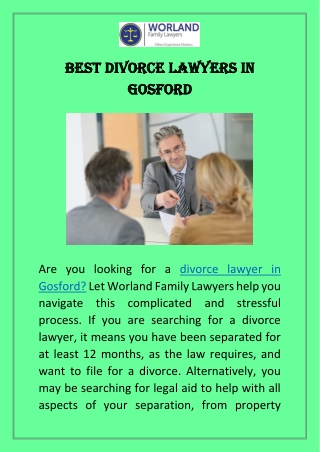 Best Divorce Lawyers in Gosford