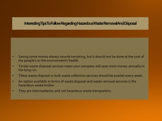 Interesting Tips to Follow Regarding Hazardous Waste Removal and Disposal