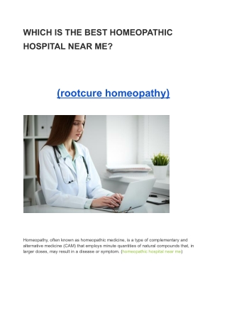 What Is Prostatomegaly, and how to get the best homeopathy hospital