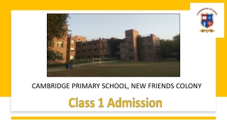 Class 1 Admission