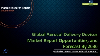 Aerosol Delivery Devices Market to Reach US$ 20,918.7 million by 2027