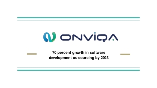 70 percent growth in software development outsourcing by 2023