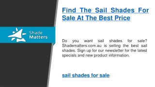 Find The Sail Shades For Sale At The Best Price   Shade Matters