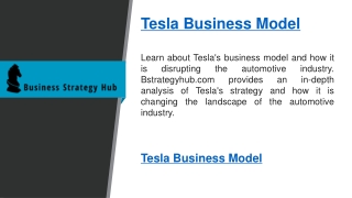 Tesla Business Model   Bstrategyhub.com