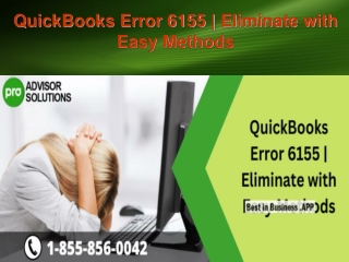 QuickBooks Error 6155  Eliminate with Easy Methods