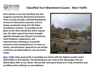 Superior Video Data Collection Nashville - Classified Turn Movement Counts Nashville