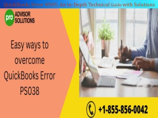 QuickBooks Error H505