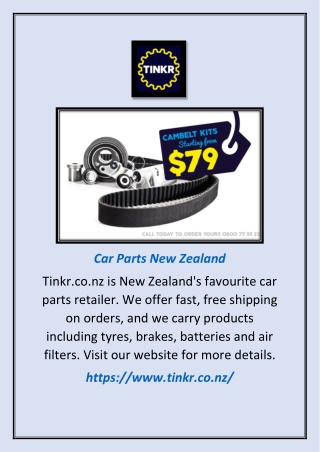 Car Parts New Zealand | Tinkr.co.nz