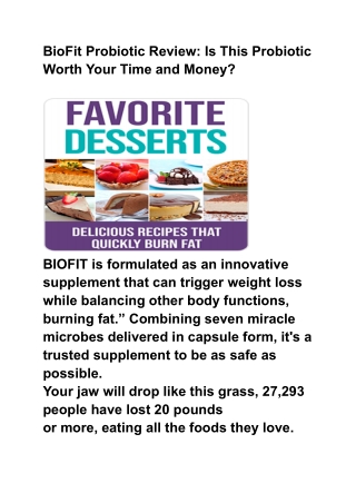 BioFit Probiotic Review_ Is This Probiotic Worth Your Time and Money