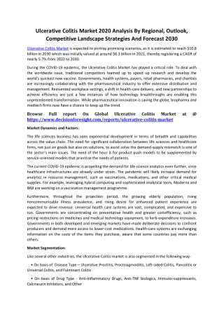 cMarket 2020 Analysis By Regional