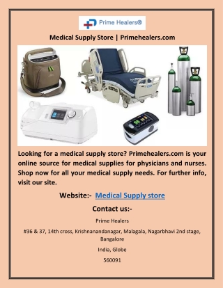 Medical Supply Store | Primehealers.com