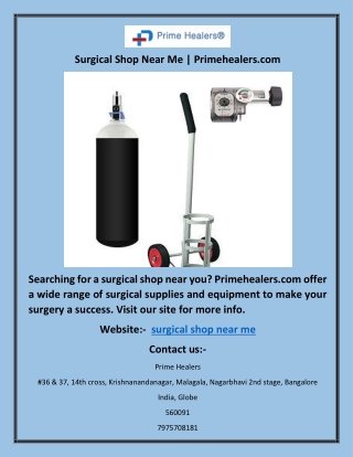 Medical Supply Store | Primehealers.com